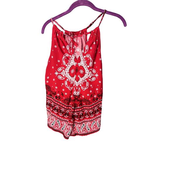 No Boundaries Tops - No Boundaries Handkerchief Women's XXL Y2K Red Princess Diaries Inspired Top
